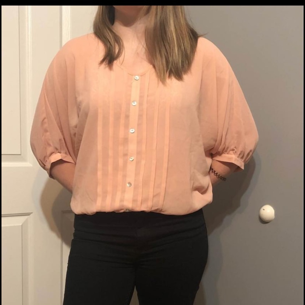 Blush pink woman’s blouse